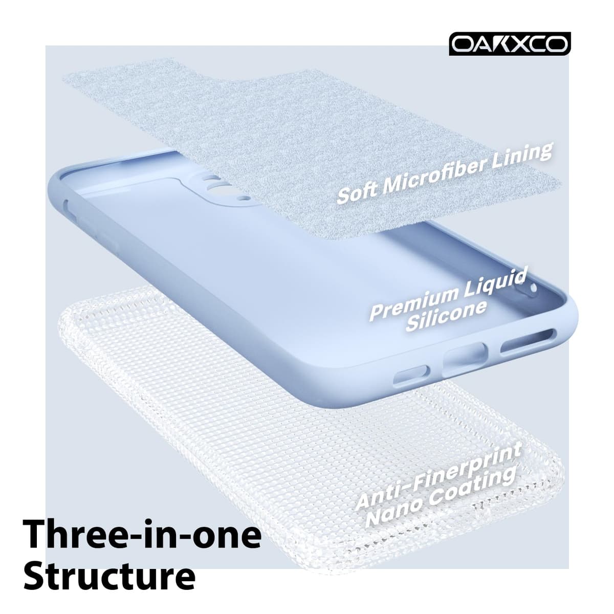 oakxco for iPhone 17 Pro Max Phone Case Liquid Silicone, Cute Thin Slim Grip Soft Rubber Gel for Women Men, Smooth Matte TPU Plain Solid Color Girly Simple Case with Camera Cover, Light Pink — view 1597