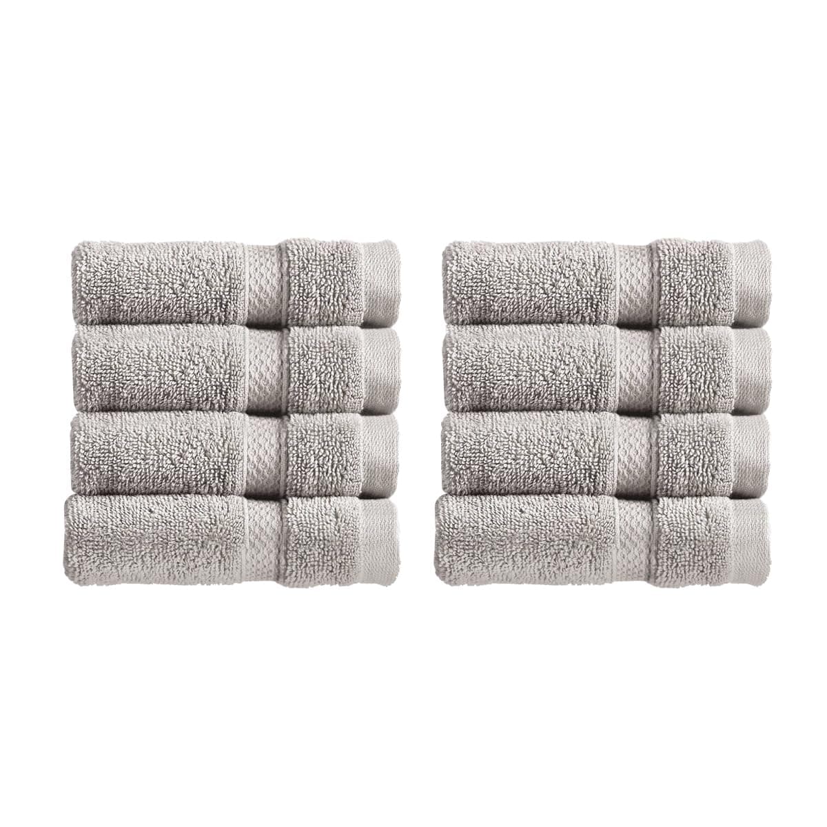 Christy Chroma Bath Towels | Set of 2 | Highly Absorbent Heavyweight 675GSM | Bold and Bright | Soft Velvety Smooth Bathroom Shower Towels | 100% Cotton | Sustainably Made | Ash Grey — view 84