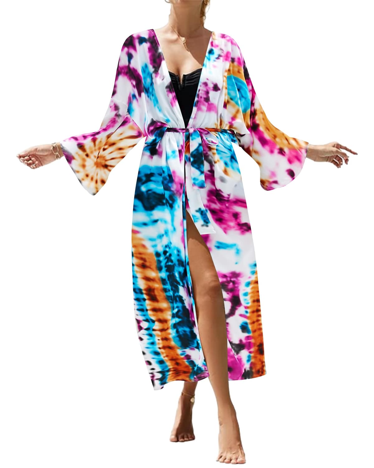 Bsubseach Bikini Bohemio para Mujer para bañador Kimono cárdigan — view 26