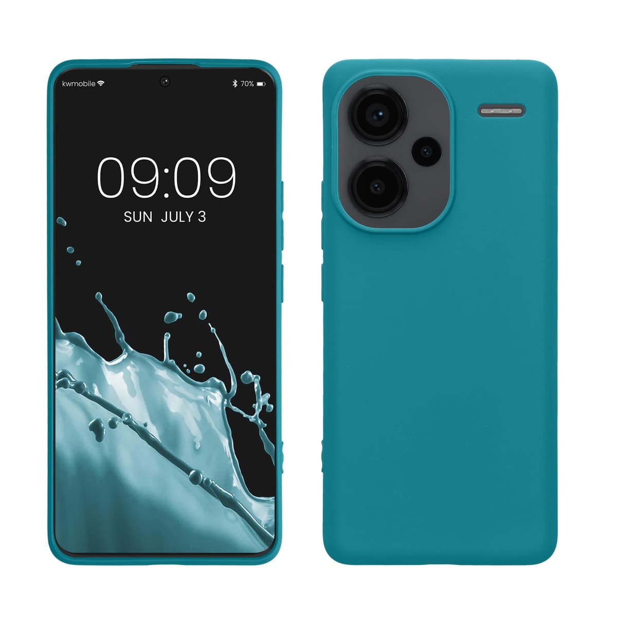 kwmobile Carcasa Compatible con Xiaomi Redmi Note 14 Pro 5G / Poco X7 Funda - Funda Ultrafina de TPU con Bordes elevados - Lavanda Metalizado — view 181
