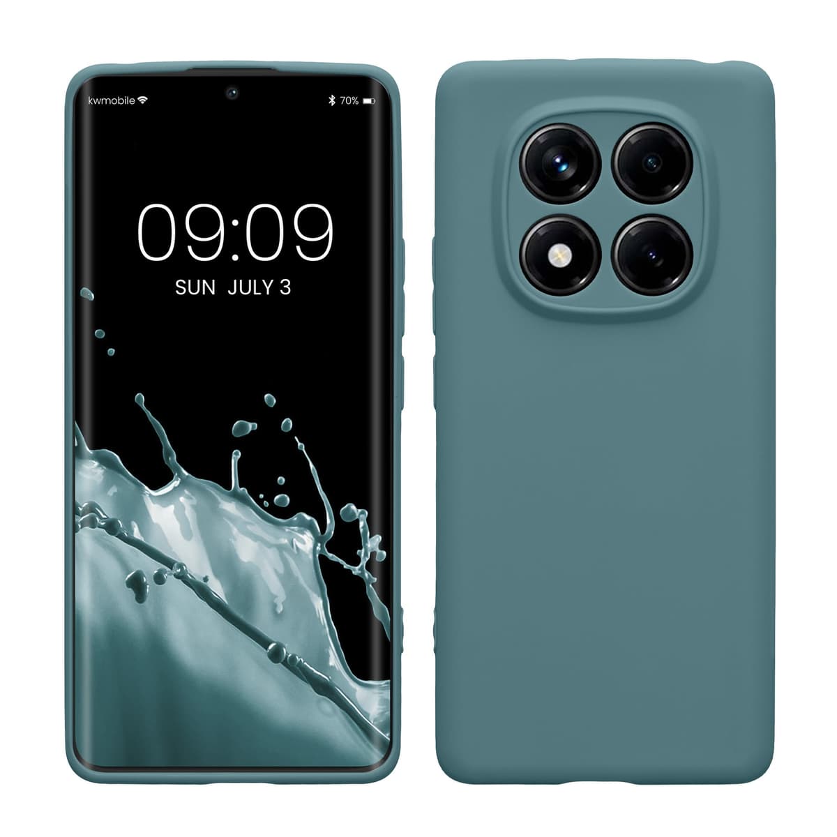 kwmobile Carcasa Compatible con Xiaomi Redmi Note 14 Pro 5G / Poco X7 Funda - Funda Ultrafina de TPU con Bordes elevados - Lavanda Metalizado — view 250