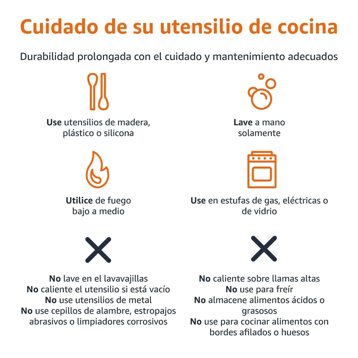 Amazon Basics Juego de utensilios de cocina antiadherentes, 15 piezas, Negro — view 5