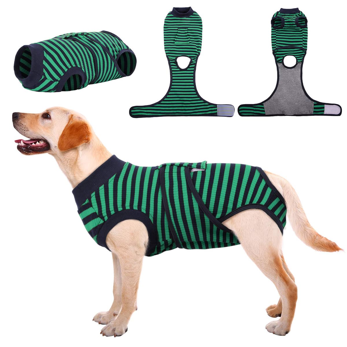 Kuoser Traje de recuperación de Perro para Hombre/Mujer, Camiseta para Cachorros después de la cirugía, Alternativa de Cuello electrónico para Mascotas pequeño, Mediano y Grande — view 33