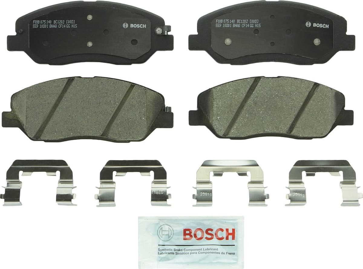 Bosch BC914 QuietCast Premium Ceramic Disc Brake Pad Set For: Acura ILX; Honda Accord, Civic, CR-V, Element, Fit, Front — view 354
