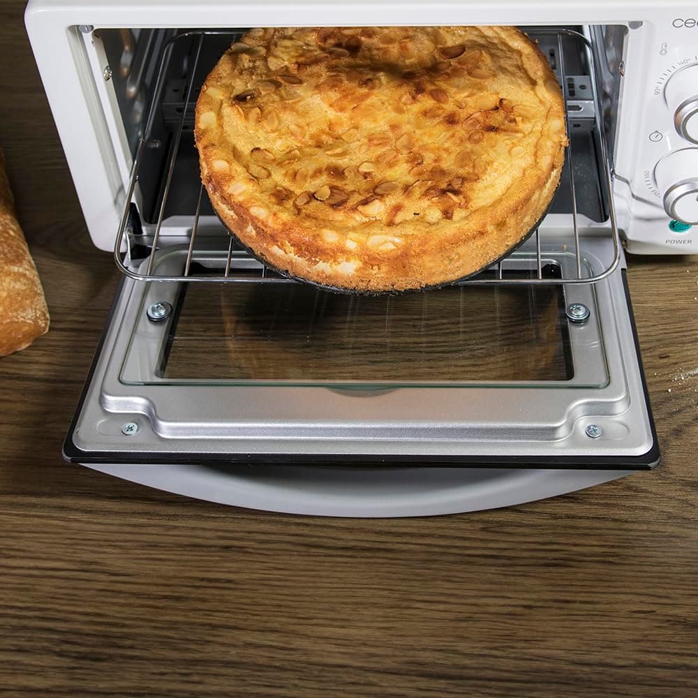 Cecotec Horno de sobremesa Bake&Toast 1090 White, 10 L, 1000 W, Temporizador 60min, Temperatura regulable hasta 230ºC, Bandeja para hornear, parrilla y pinzas. — view 6