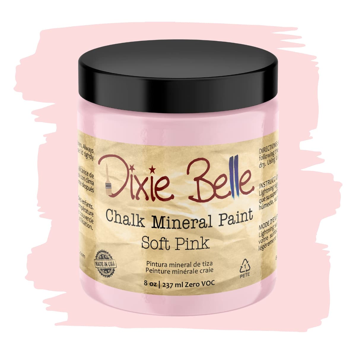 Dixie Belle Paint Company Chalk Finish Furniture Paint - Caviar (32oz) - Matte Black Chic Chalk Mineral DIY Furniture Paint — view 261