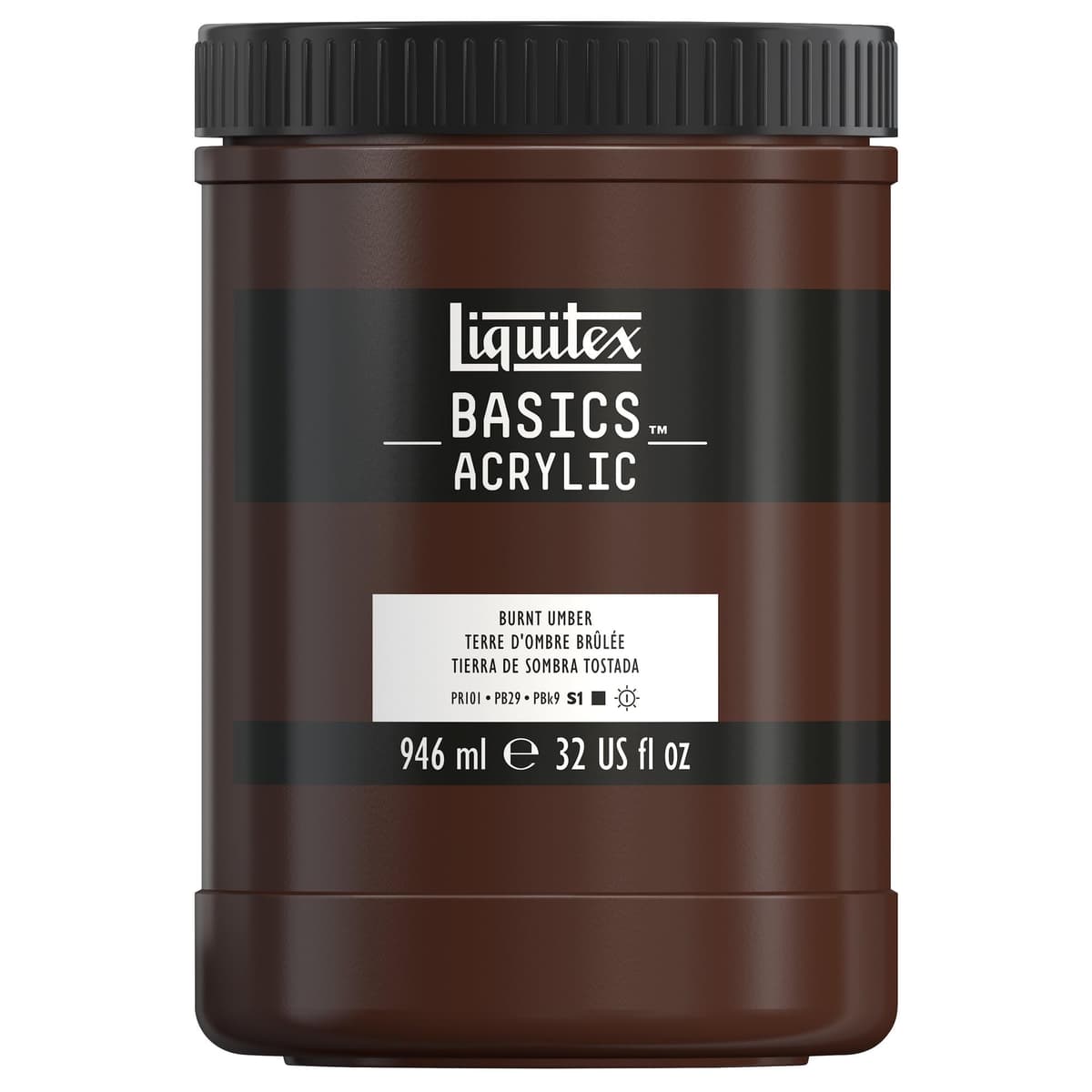 LIQUITEX Basics Acrylic Paint, Mars Black, 118 ml Tube — view 36