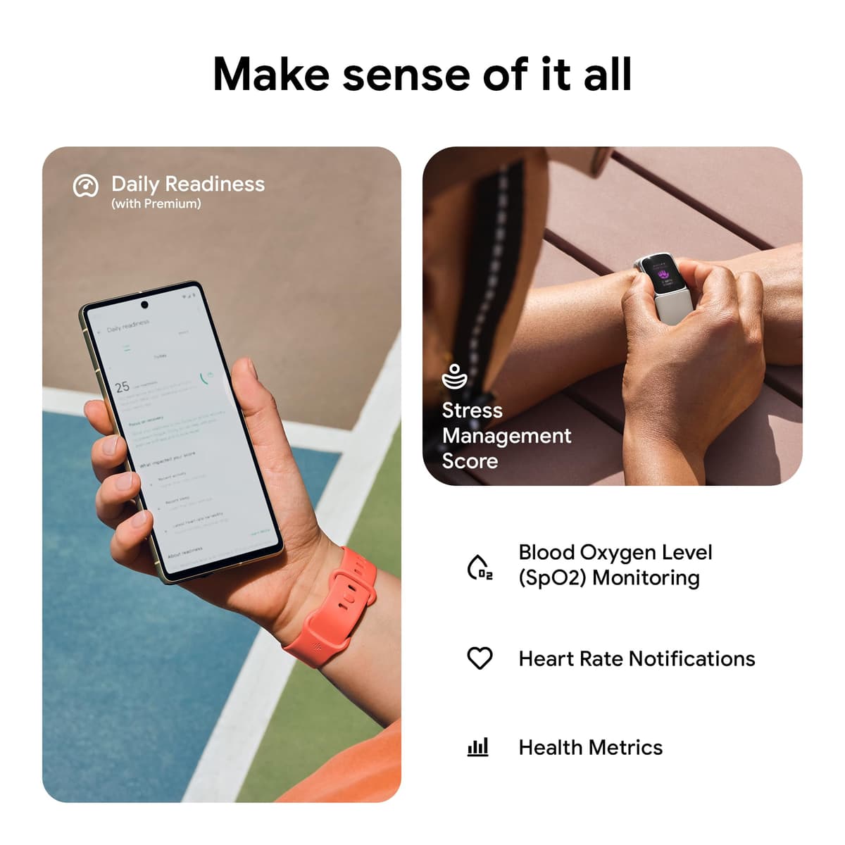 Fitbit Charge 6 Activity Tracker with 6 Months Premium Membership Included, 7 Days Battery Life and Google Wallet and Google Maps, Obsidian/Black Aluminum — view 5