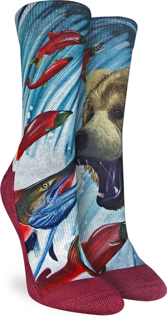 Good Luck Sock Women's Floral Dinosaurs Socks, Shoe Size 5-9 — view 159