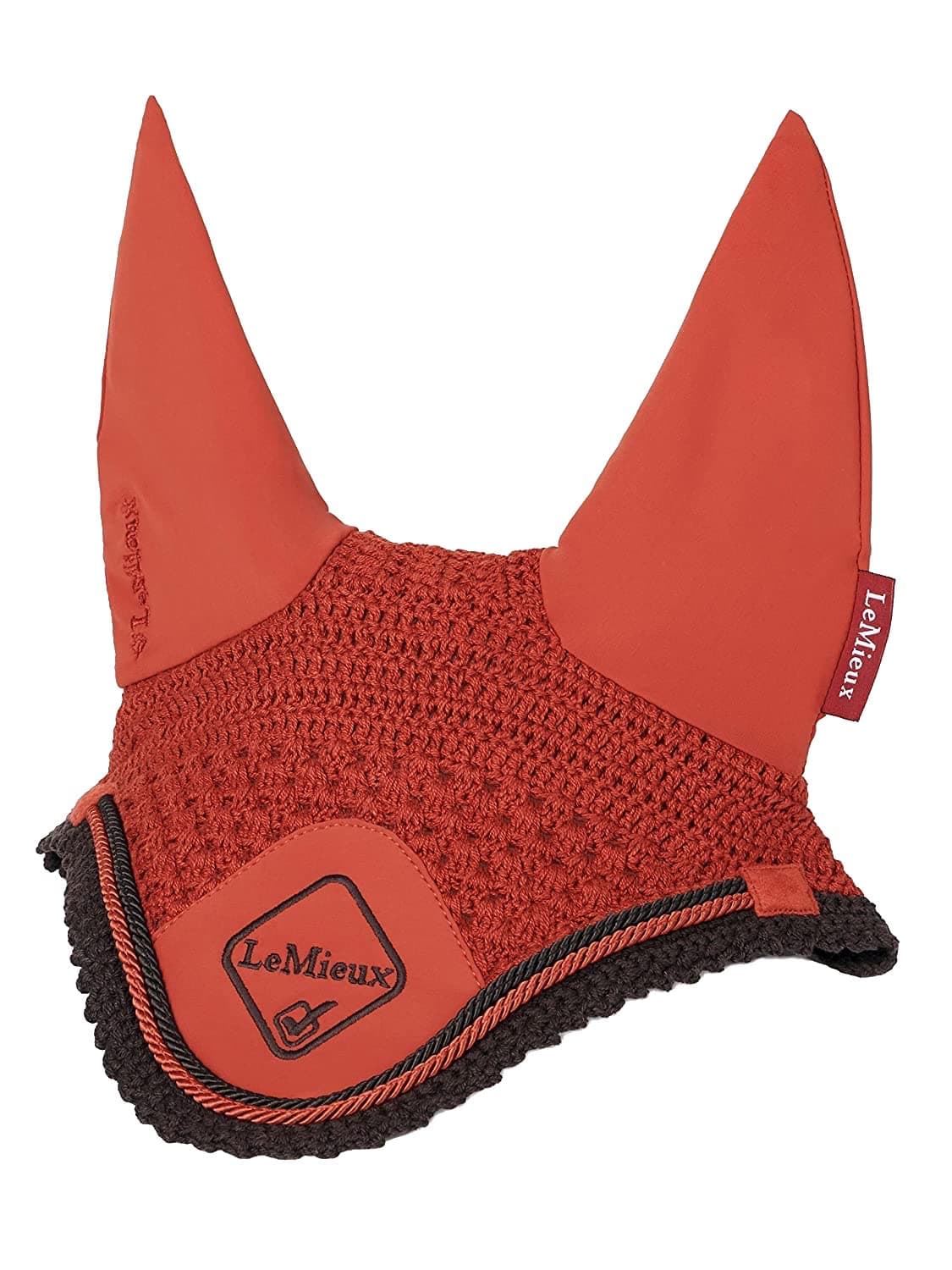 LeMieux Classic Crochet Fly Hood with Comfortable Lycra Ears - Sport Horse Wear for Competitive Rider — view 5