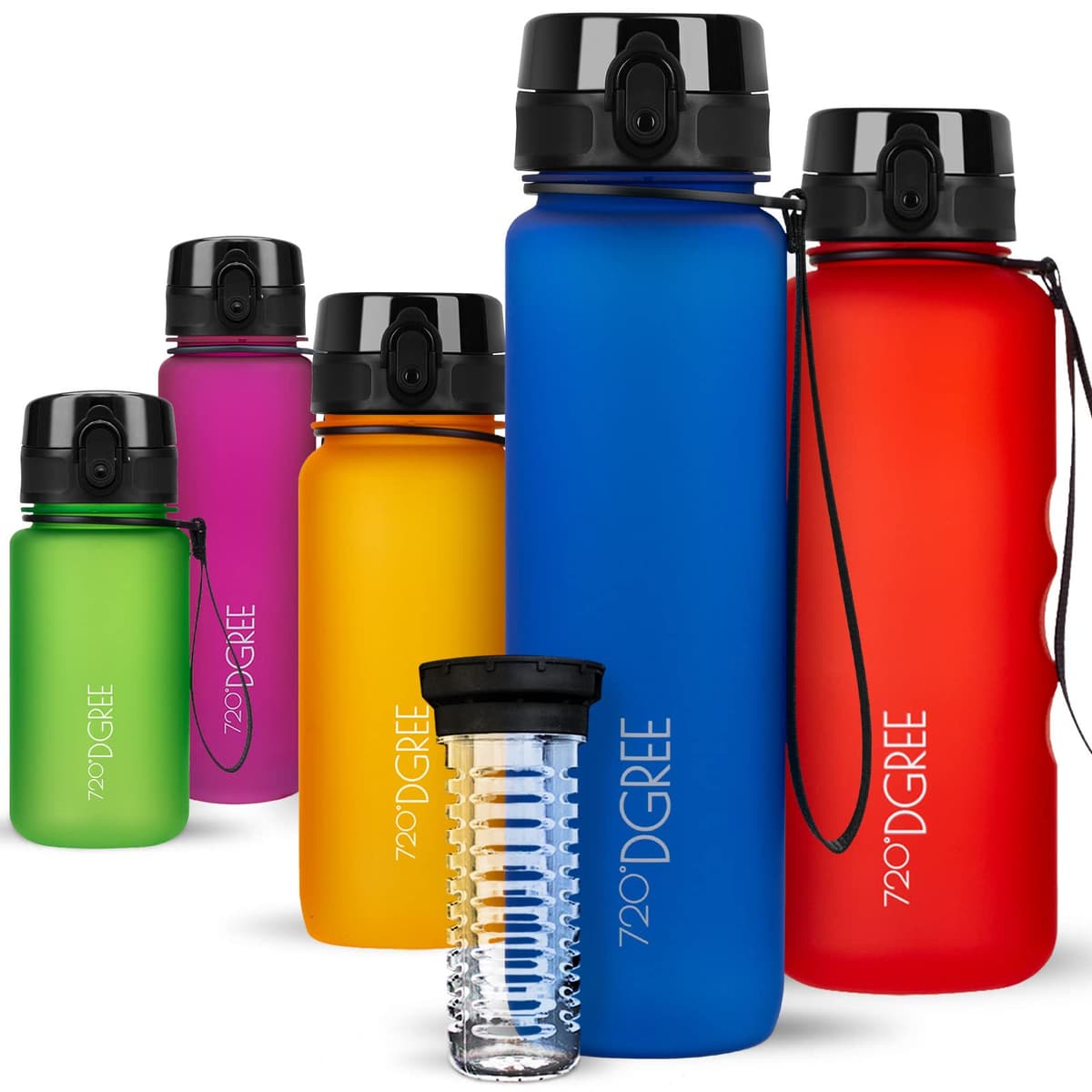 720°DGREE Botella de agua uberBottle – 1,5 litros, 1500ml | Novedosa botella deportiva | Sin BPA | Ideal para niños, fitness, deportes, fútbol, guardería, escuela, pequeños, antigoteo — view 205