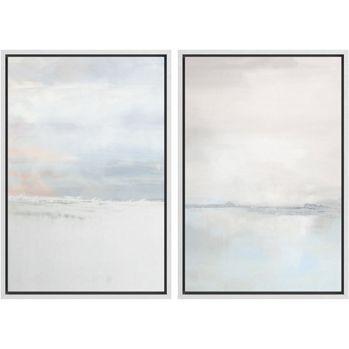 SIGNWIN Framed Canvas Print Wall Art Abstract Wave Pattern Modern Art Minimalist Neutral Decor for Living Room, Bedroom, Office - 16"x24"x2 Natural — view 141