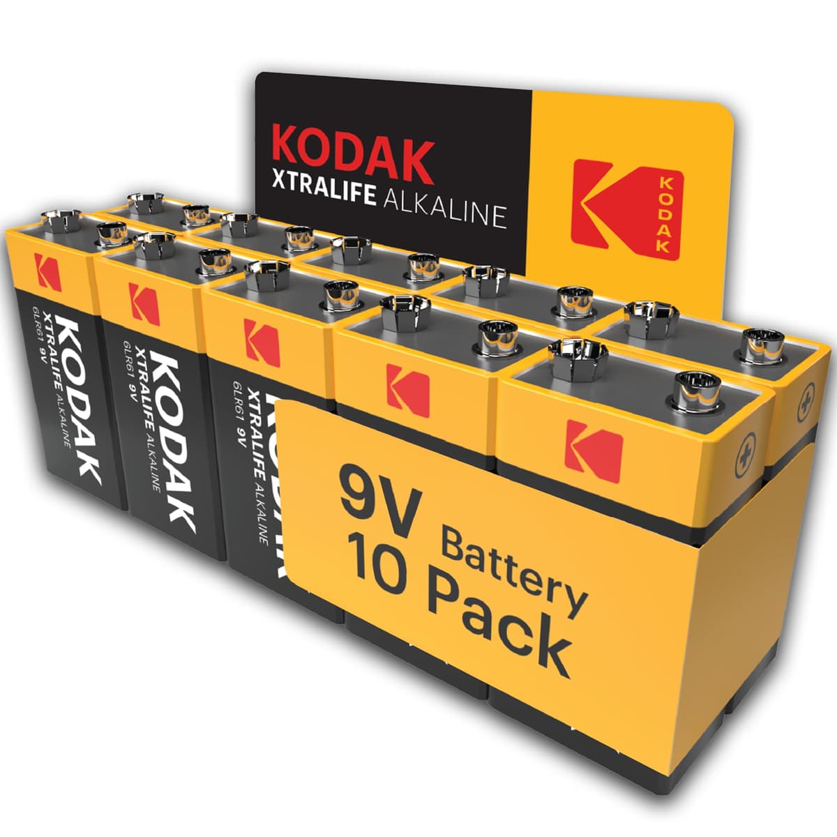Kodak Xtralife 60-Pack AA Batteries, Double A Alkaline Battery Pack, 1.5V, 10-Year Shelf Life, LR6, Ideal for High-Drain Devices, 12x More Power, Plastic Free Cardboard Outer Carton — view 20