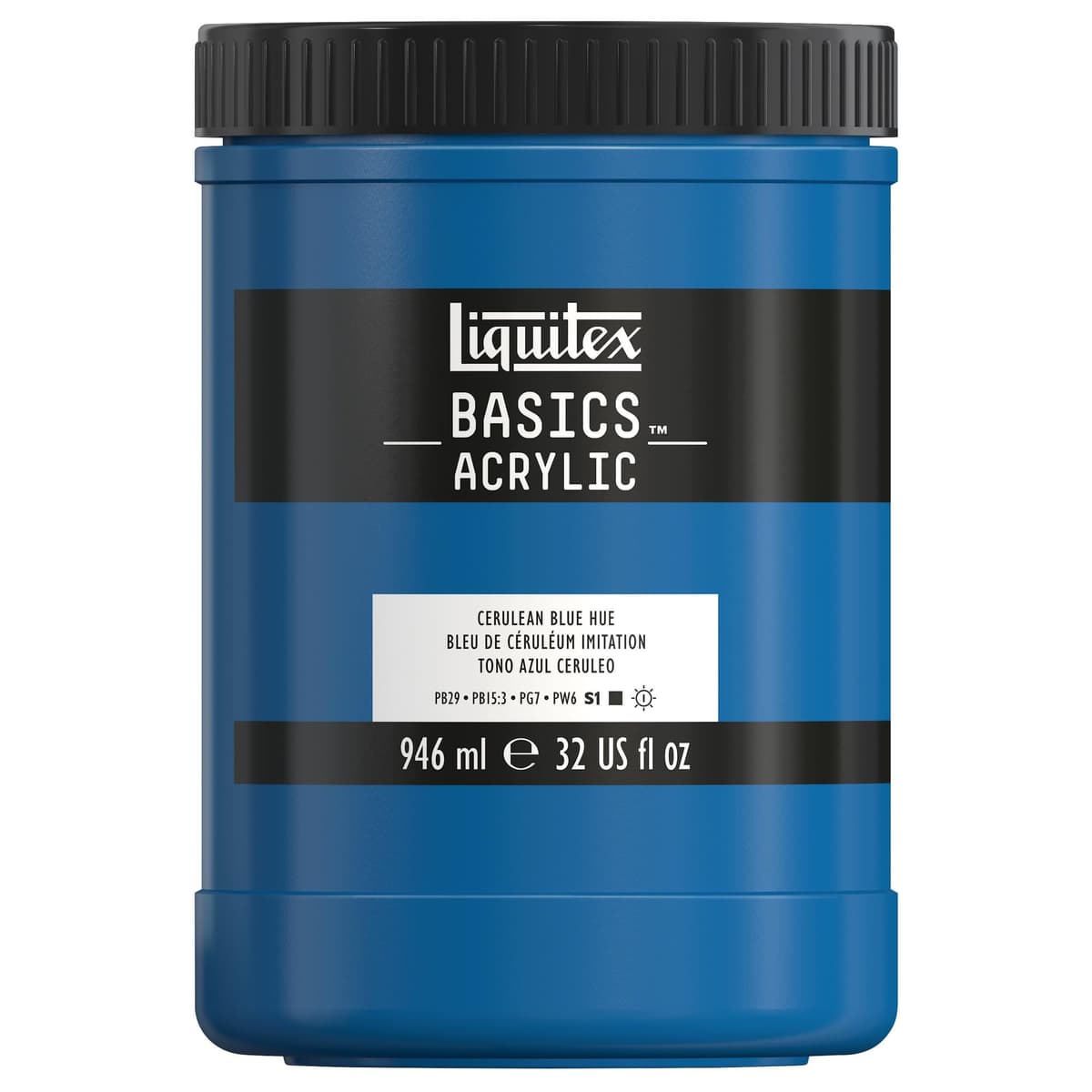 LIQUITEX Basics Acrylic Paint, Mars Black, 118 ml Tube — view 122
