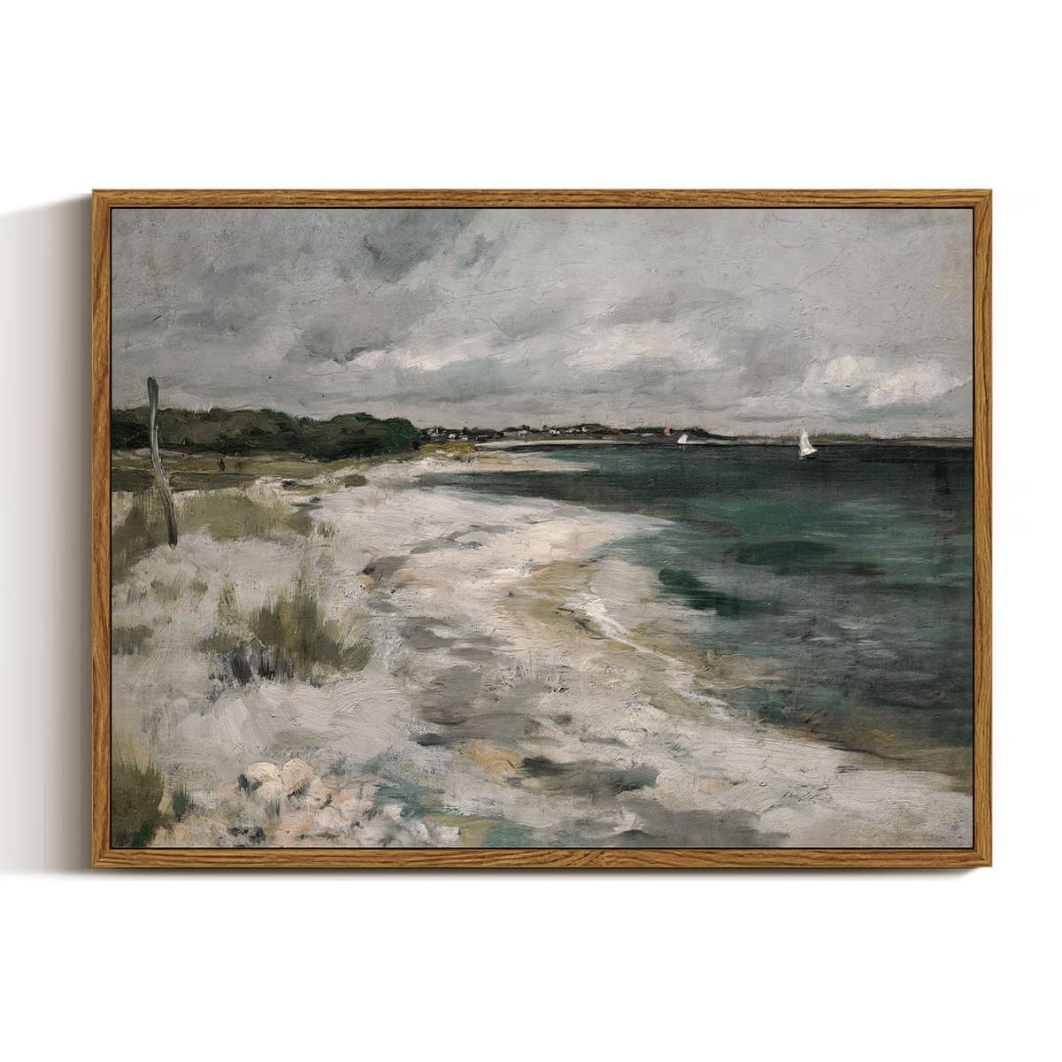 InSimSea Framed Canvas Wall Art, Meadow with Flowers Painting, Landscape for Living Room, Bedroom, Home, Bathroom Decor, 8x10 — view 98