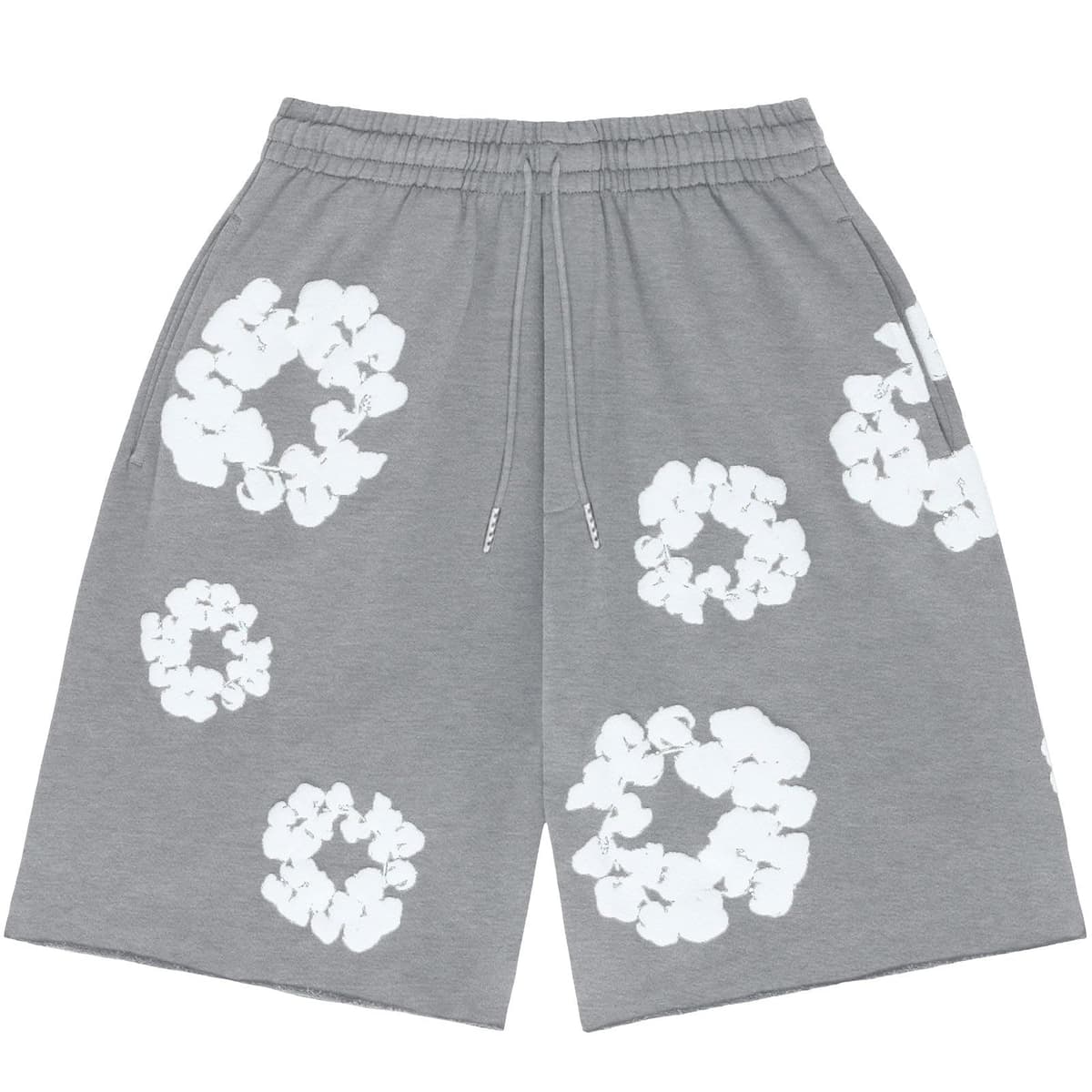Men Women Tracksuit Set Casual Oversized Short Sleeves Tops and Shorts Vintage Kapok Printed Hip Hop Streewear — view 5