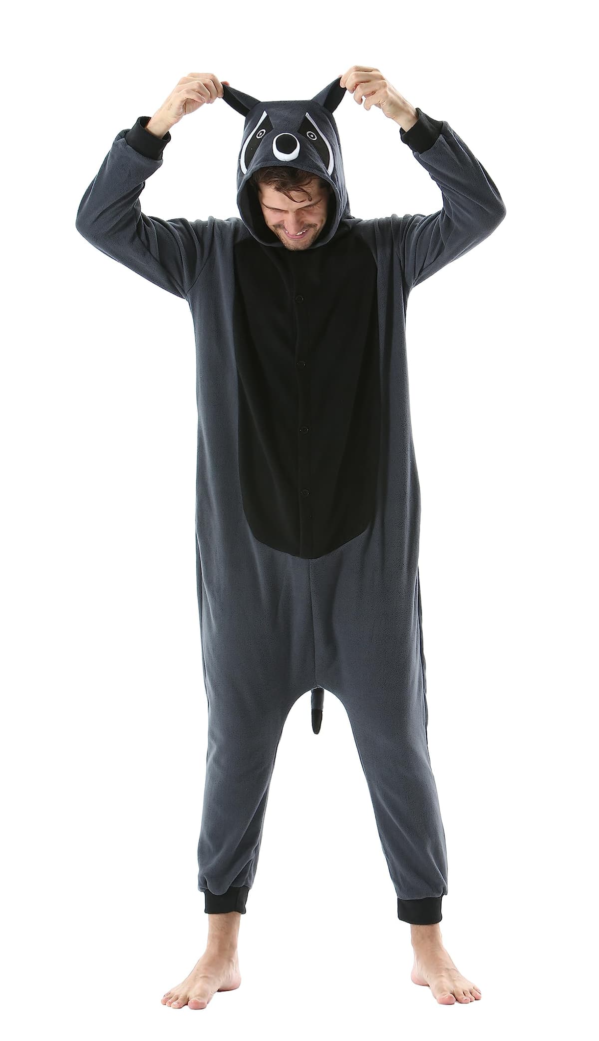 SimZoo Adulto Disfraz Pijama Unisex Pijama Kigurumi Onesie para Carnaval Halloween Cosplay Ropa de Dormir Traje de Disfraz para Navidad Festival Mujer y Hombre — view 26