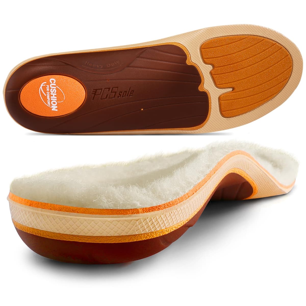 PCSsole Plantillas Ortopédicas, Plantillas Para Espolón Calcáneo, Pies Planos, Dolor De Pies, Soporte Del Arco, Plantillas Ortopédicas Cómodas Para Hombres Y Mujeres. — view 8