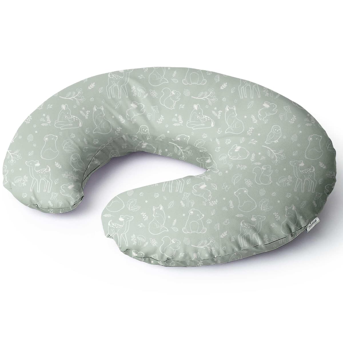 Niimo Almohada Embarazada - Oeko-Tex® Standard 100, Cojín Lactancia Multifuncional, Cojin Lactancia Bebe con Funda 100% de algodón, Almohada de Lactancia Lavable, Material Fresco y Transpirable