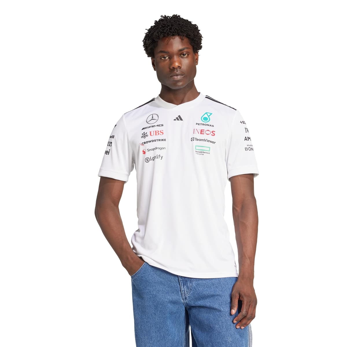adidas Men's Camiseta Mercedes - AMG Petronas Formula One Team Driver — view 4