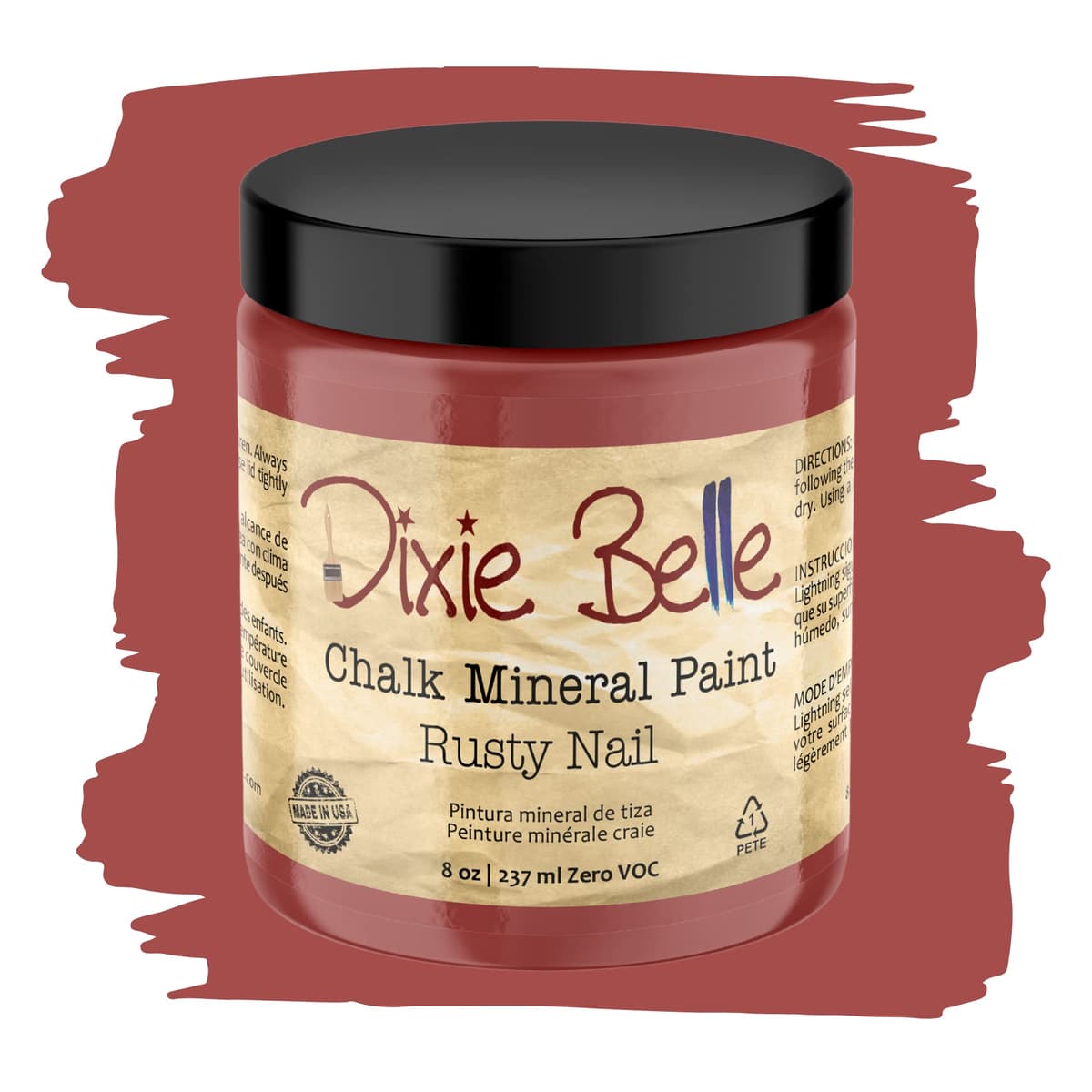 Dixie Belle Paint Company Chalk Finish Furniture Paint - Caviar (32oz) - Matte Black Chic Chalk Mineral DIY Furniture Paint — view 134