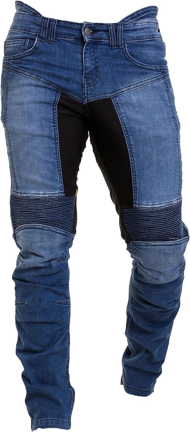 Men's Motorcycle Jeans Aramid Protective Linning Motorbike Denim Jeans Riding Pants with Removable Armour Biker Trousers for Men — view 10