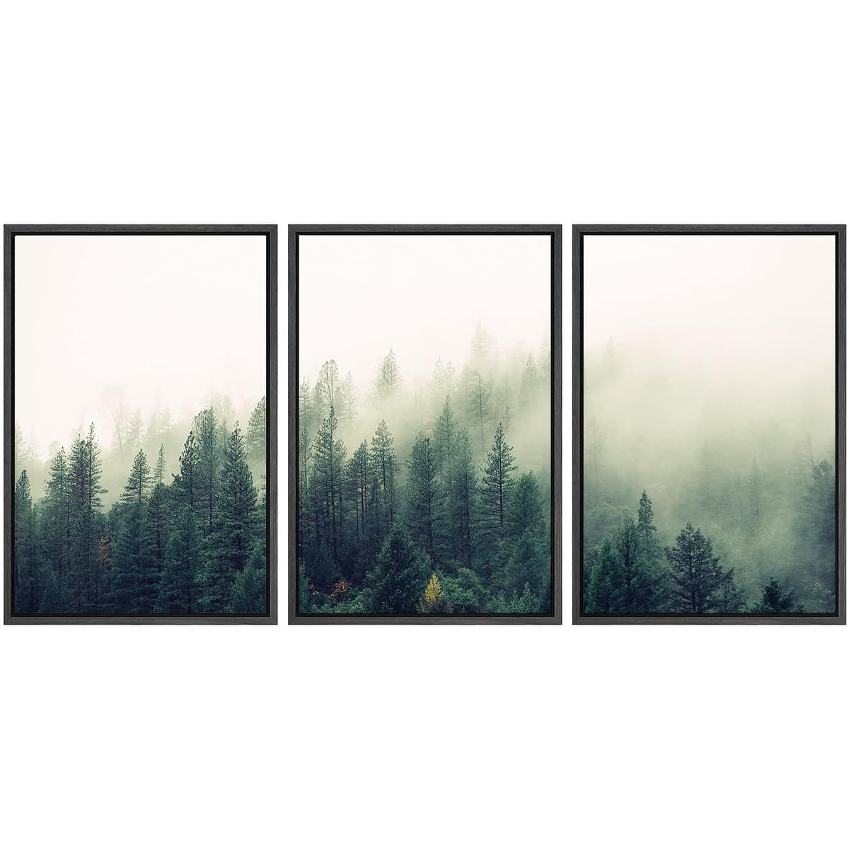 SIGNWIN Framed Canvas Print Wall Art Set Coastal Serenity Abstract Seaside Illustrations Modern Art Decorative Rustic Calm/Zen for Living Room, Bedroom, Office - 24"x36"x3 Natural — view 95