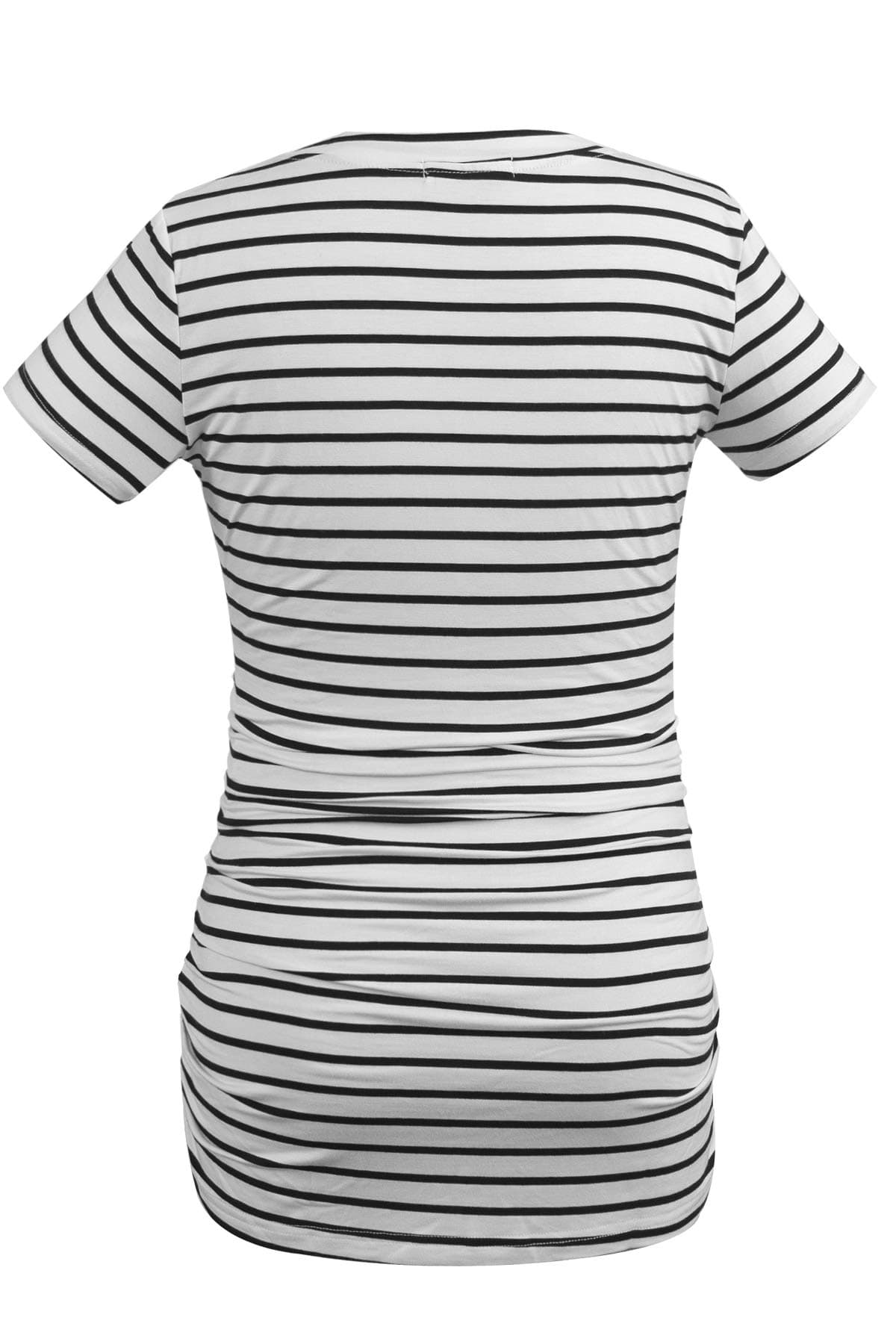 Smallshow Maternity Clothing Tops Side Ruched Pregnancy Clothes for Women 3-Pack — view 6