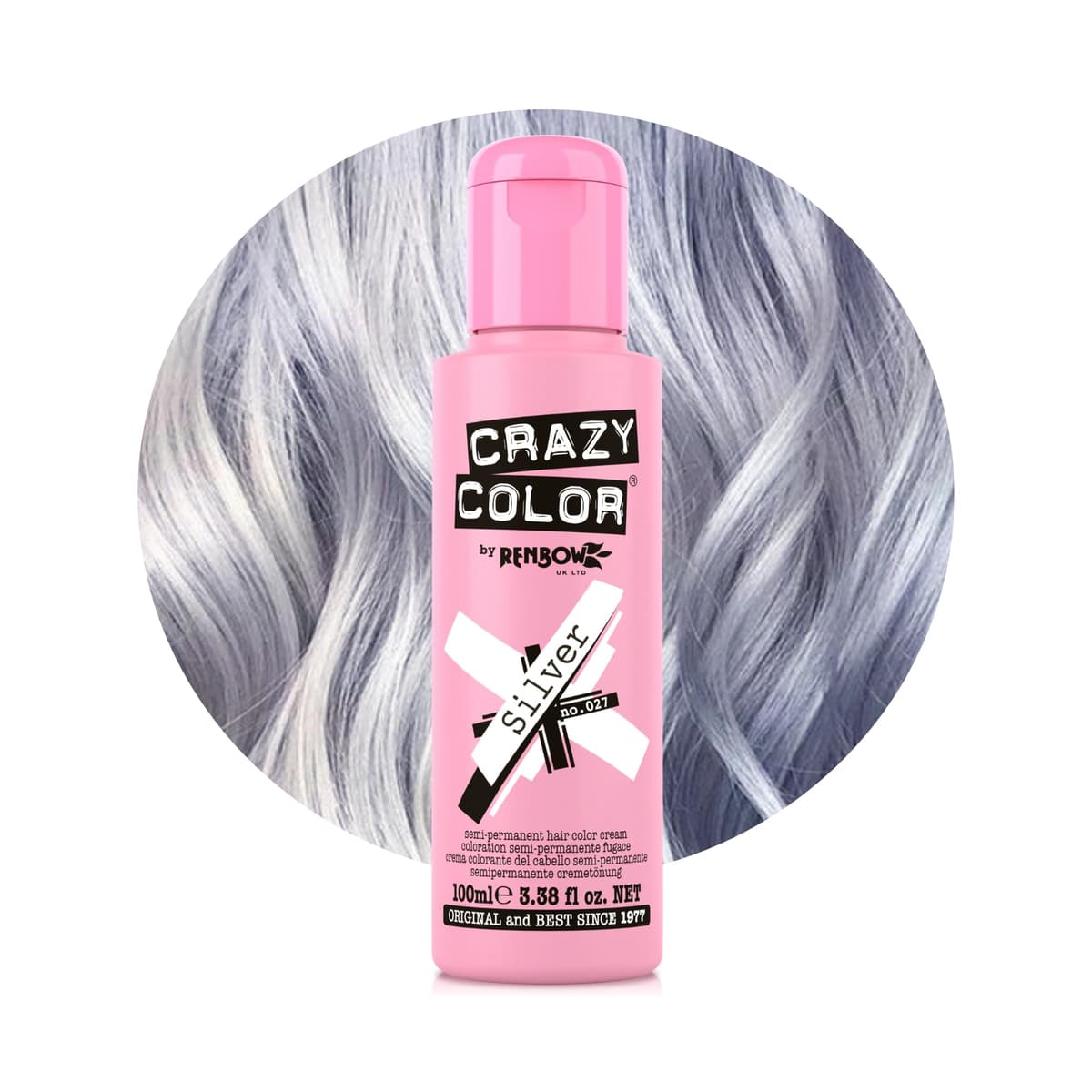 Crazy Color Vibrant Candy Floss Semi-Permanent Hair Dye. Highly Pigmented Pastel Pink Conditioning & Oil Nourishing Vegan Formula | No Bleach or Ammonia | 100ml — view 32