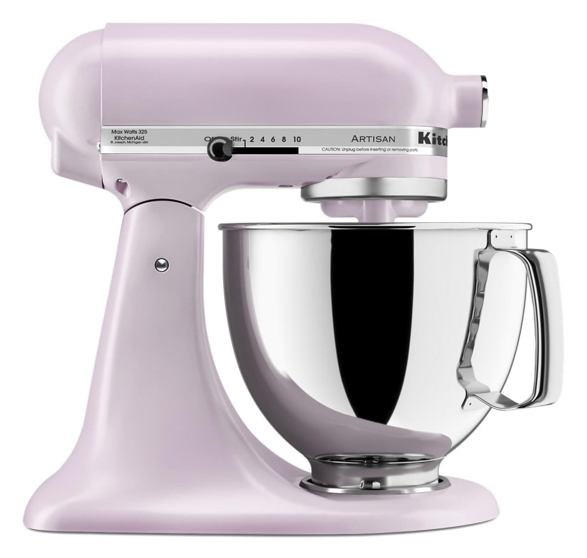 KitchenAid Artisan Series 5 Quart Tilt Head Stand Mixer with Pouring Shield KSM150PS, White — view 25