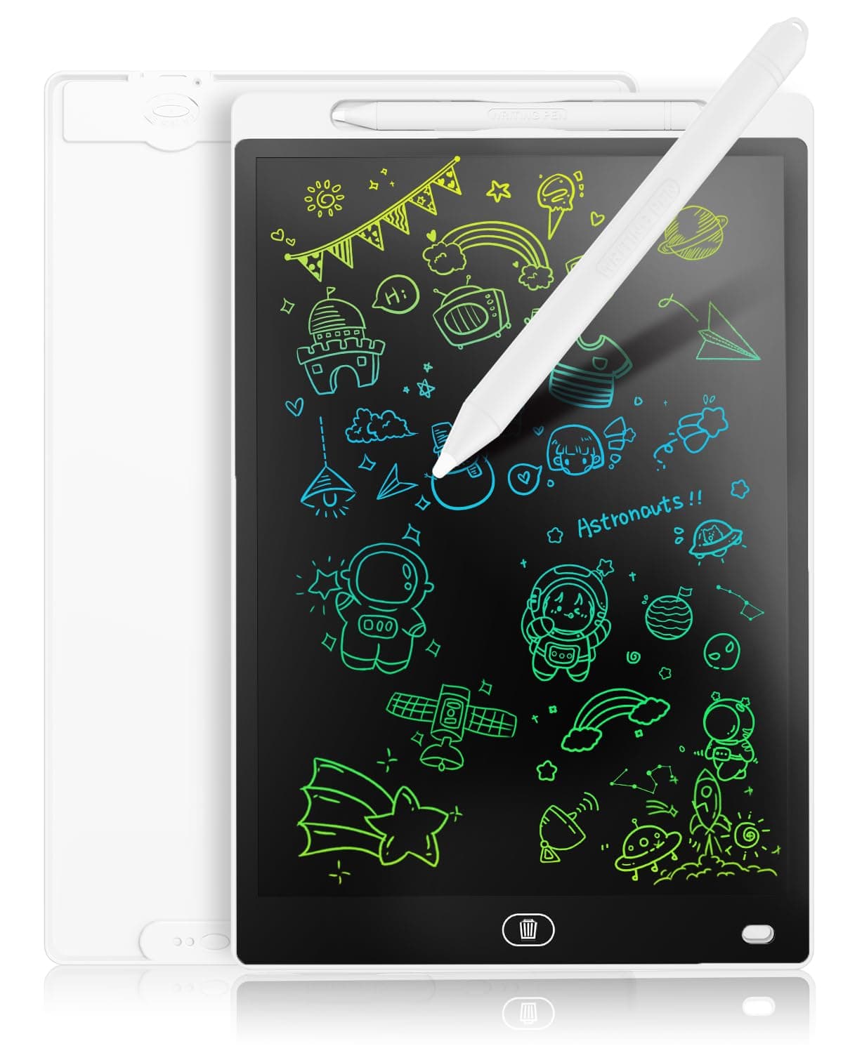 Genialba Tableta de Escritura LCD de Colores de 8,5, Tablero de Dibujo Electrónico - Tablero de Grafiti con Pizarra de Dibujo Borrable Portátil, Regalo para Niños (Rosa) — view 16