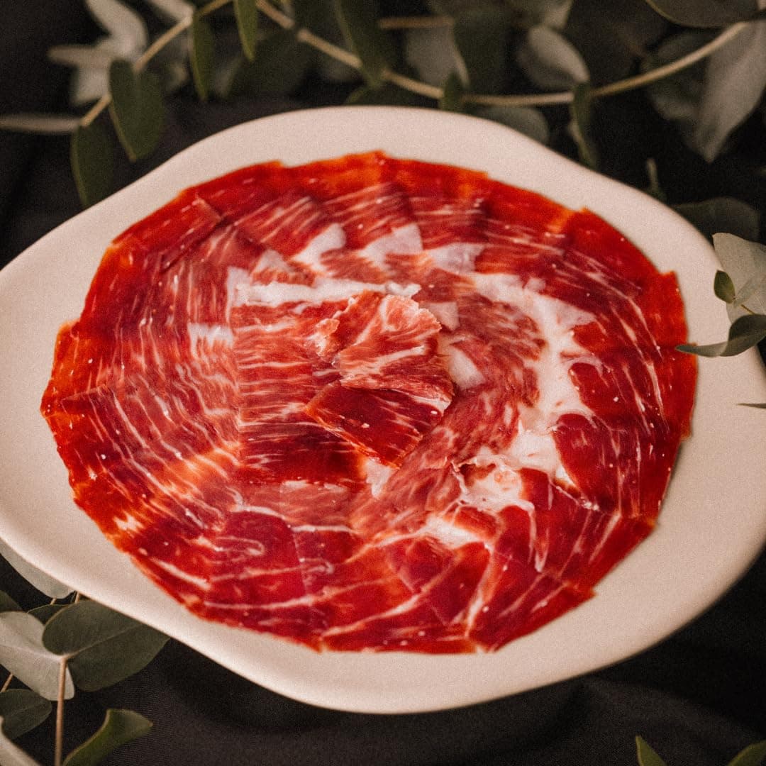 Maximiliano Jabugo - Jamón de Bellota 100% Ibérico | Estuche 80gr Loncheado a Mano a Cuchillo | Criado en Libertad | Curación Lenta +36 Meses (3 Estuches) — view 3