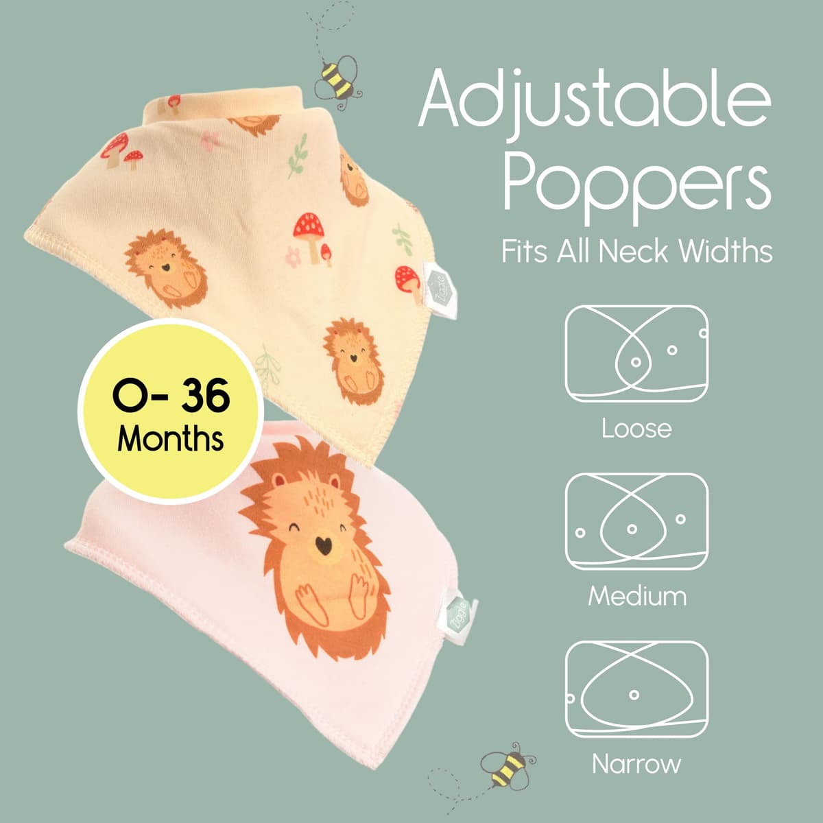 Bandana Dribble Bibs - Cotton Front Baby Bibs Newborn to 24 Months - Newborn Baby Gifts - Bibs For Comfortable Kids — view 53
