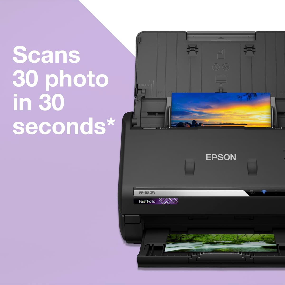 Epson FastFoto FF-680W Wireless High-Speed Photo and Document Scanning System Black — view 2