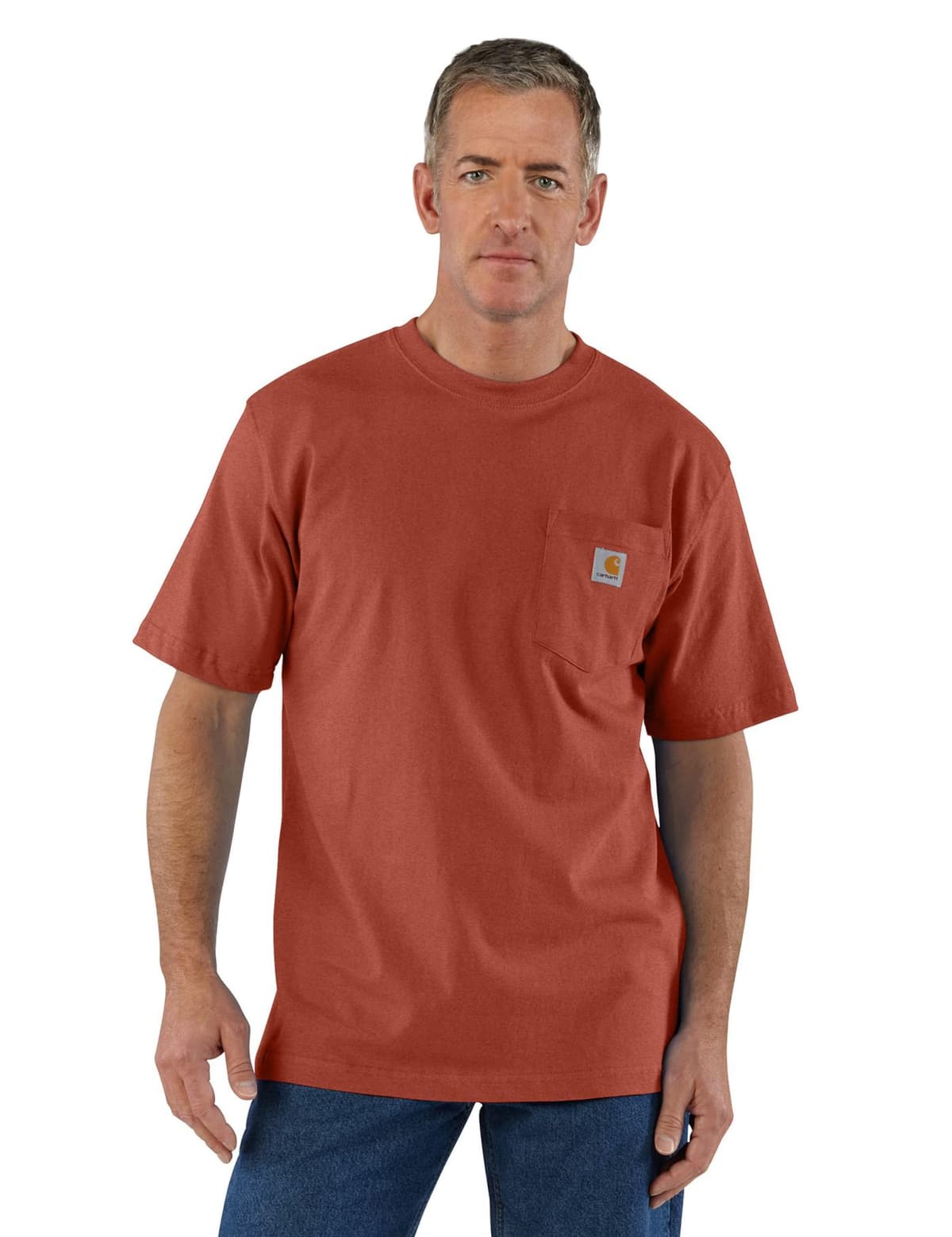 Carhartt Mens Loose Fit Heavyweight Short-Sleeve Pocket T-Shirt (Also Available in Big & Tall) CloseoutWork Utility T-Shirt — view 14