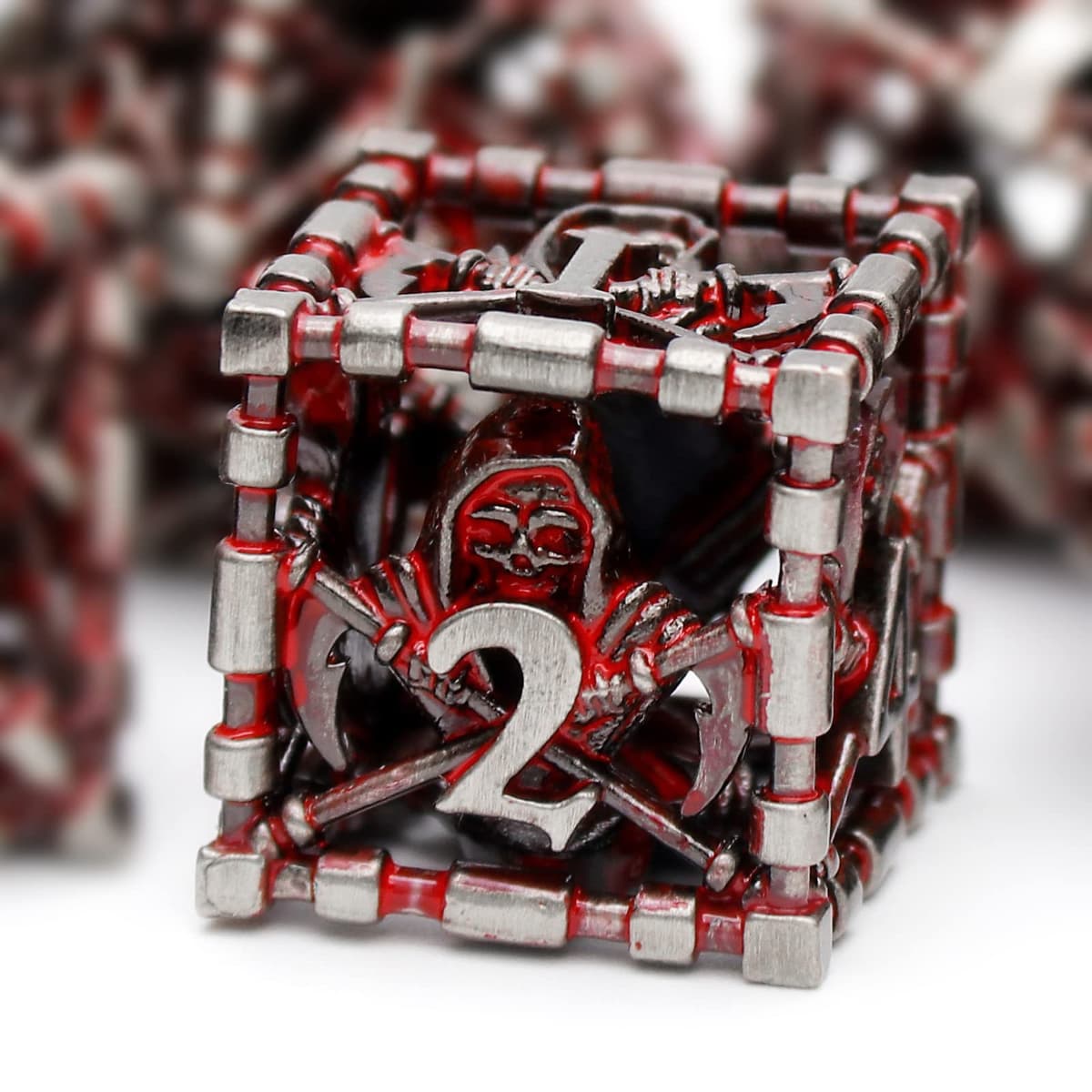 HNCCESG Juego de Dados de Metal D&D, Dungeons and Dragons Dice Juego de Dados de Metal Poliédricos Pulpo Huecos para Juegos de rol D y D para Juegos de Mesa (Cthulhu Número Verde) — view 12