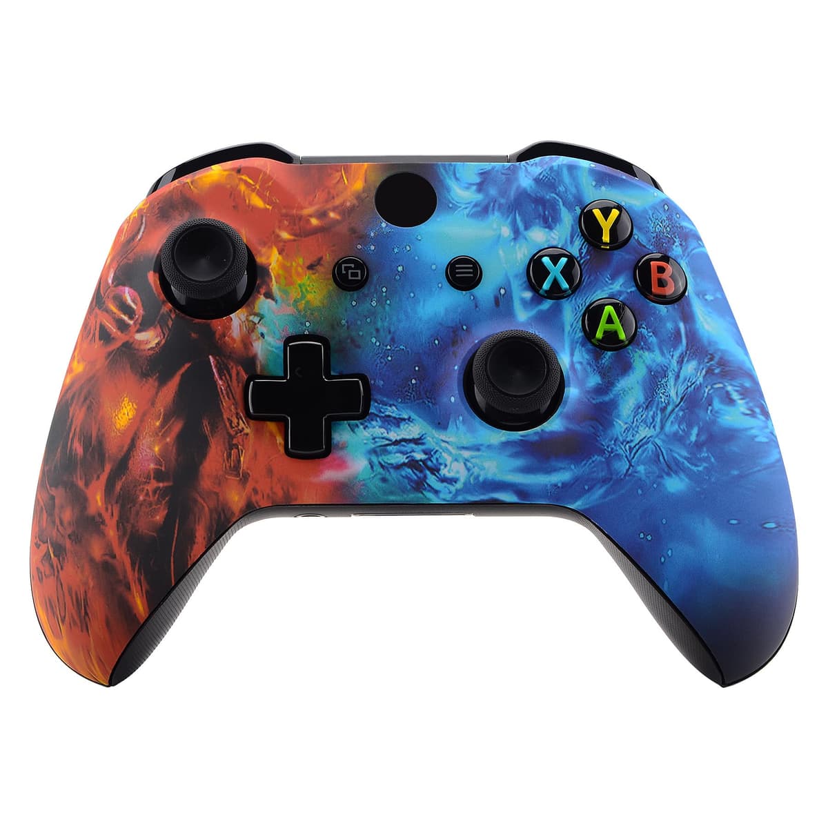 eXtremeRate Carcasa para Xbox One S X Accesorios Funda Delantera Protectora de la Placa Frontal Cubierta Antideslizante para Xbox One X S Control-Model 1708 (Origen del Caos) — view 12