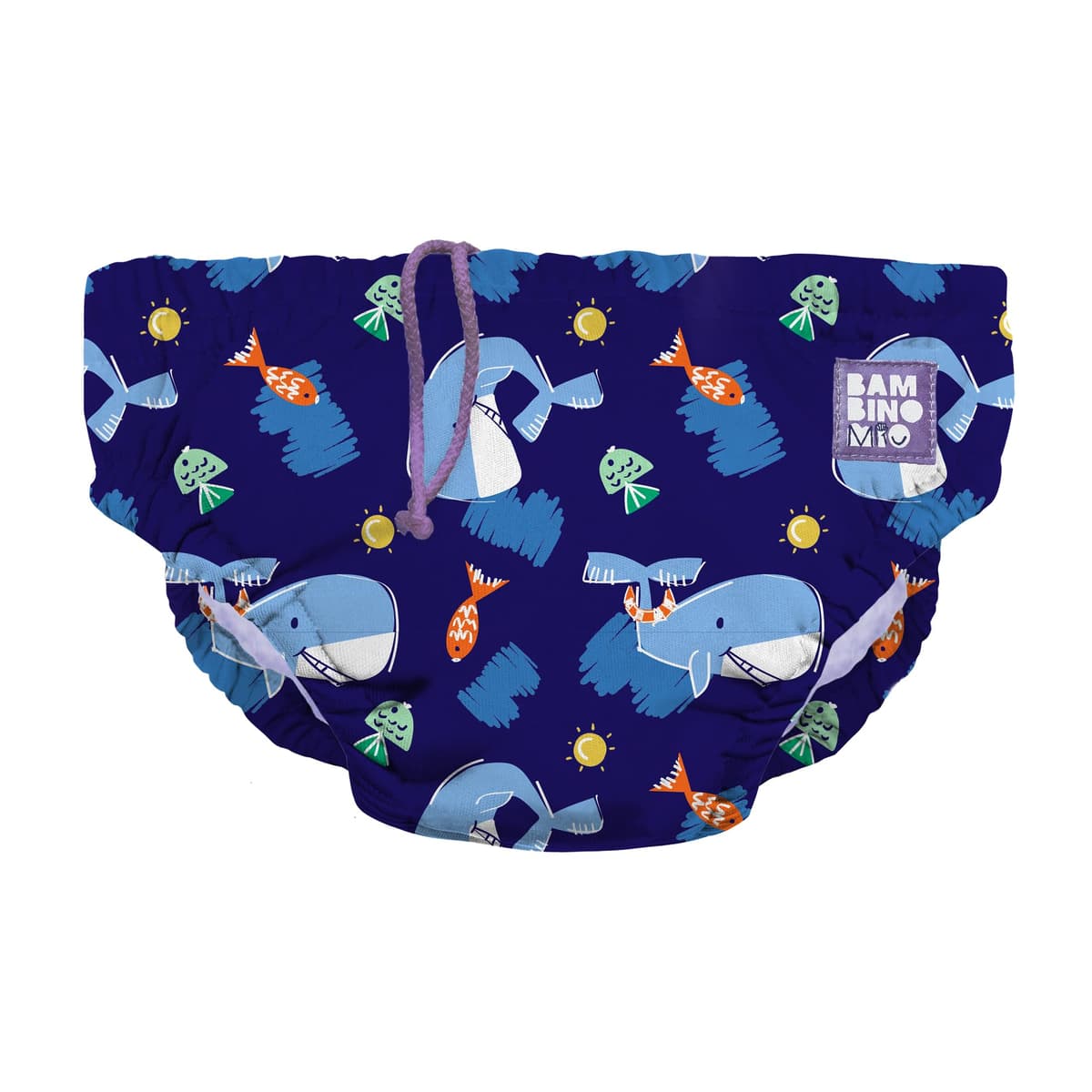 Bambino Mio Baby and Toddler Reusable Swim Nappy Pant, 2-3 Years, Whale Wharf, Boys and Girls — view 24