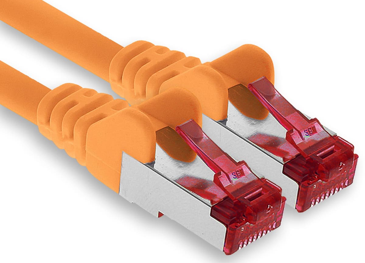 1aTTack.de - 1x 10m CAT6 patch cable S/FTP PIMF shielding CAT.6 RJ45 network cable Ethernet cable DSL LAN router switch modem patch panel - blue - 1 piece — view 13