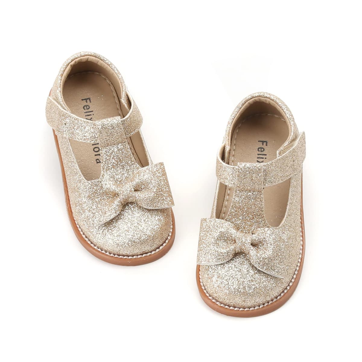 Felix & Flora Toddler Little Girl Mary Jane Dress Shoes - Ballet Flats for Girl Party School Shoes — view 45