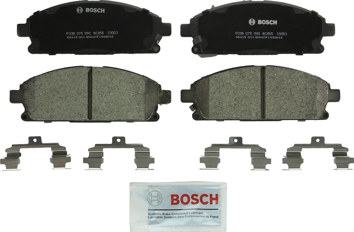 Bosch BC914 QuietCast Premium Ceramic Disc Brake Pad Set For: Acura ILX; Honda Accord, Civic, CR-V, Element, Fit, Front — view 305