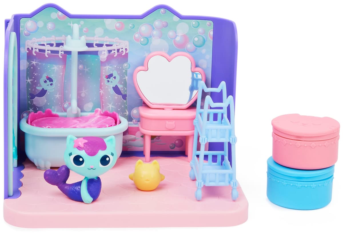 La Casas de Muñecas de Gabby - El Baño de Siregata de Gabby's Dollhouse con 1 Figura, 3 Accesorios, 2 Caja Sorpresa y 3 Muebles - Juguetes Niñas 3 años + — view 2