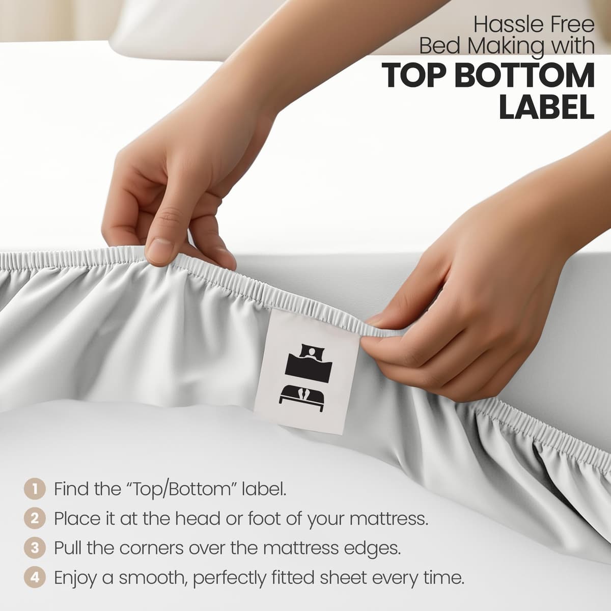 Utopia Bedding Fitted Sheet Single (2 Pack), White - Deep Pocket 14 inch (35 cm) - Oeko Tex Certified - Easy Care - Soft Brushed Microfibre Fabric - Shrinkage and Fade Resistant - Bottom Sheet — view 6