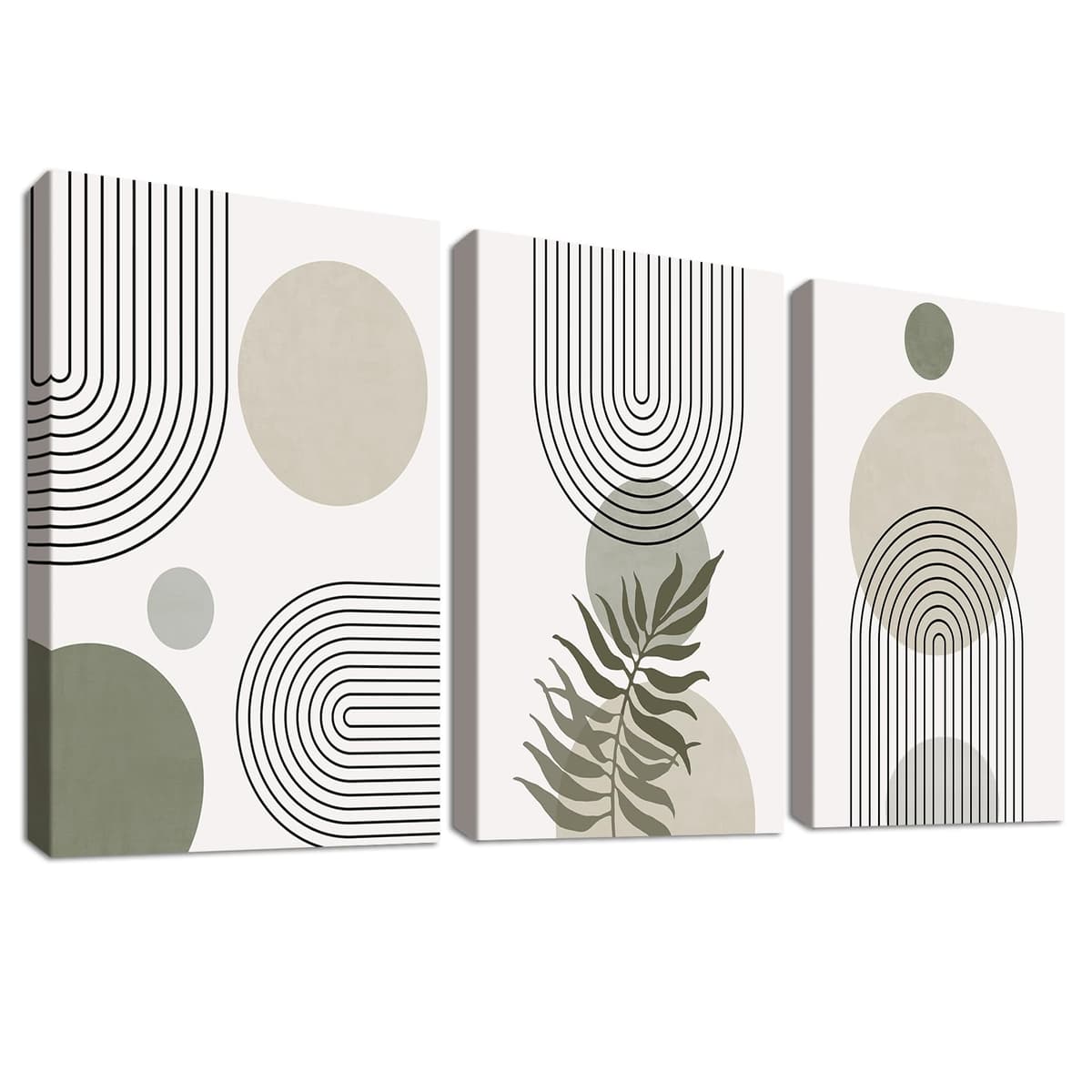 3 Panels Black White Canvas Wall Art Love Home Motivational Quotes Painting on Canvas Print Picture for Living Room Hallway Stairs Bedroom Bathroom Wall Decor Ready To Hang 90x40cm(12"x16"x3pcs) — view 35
