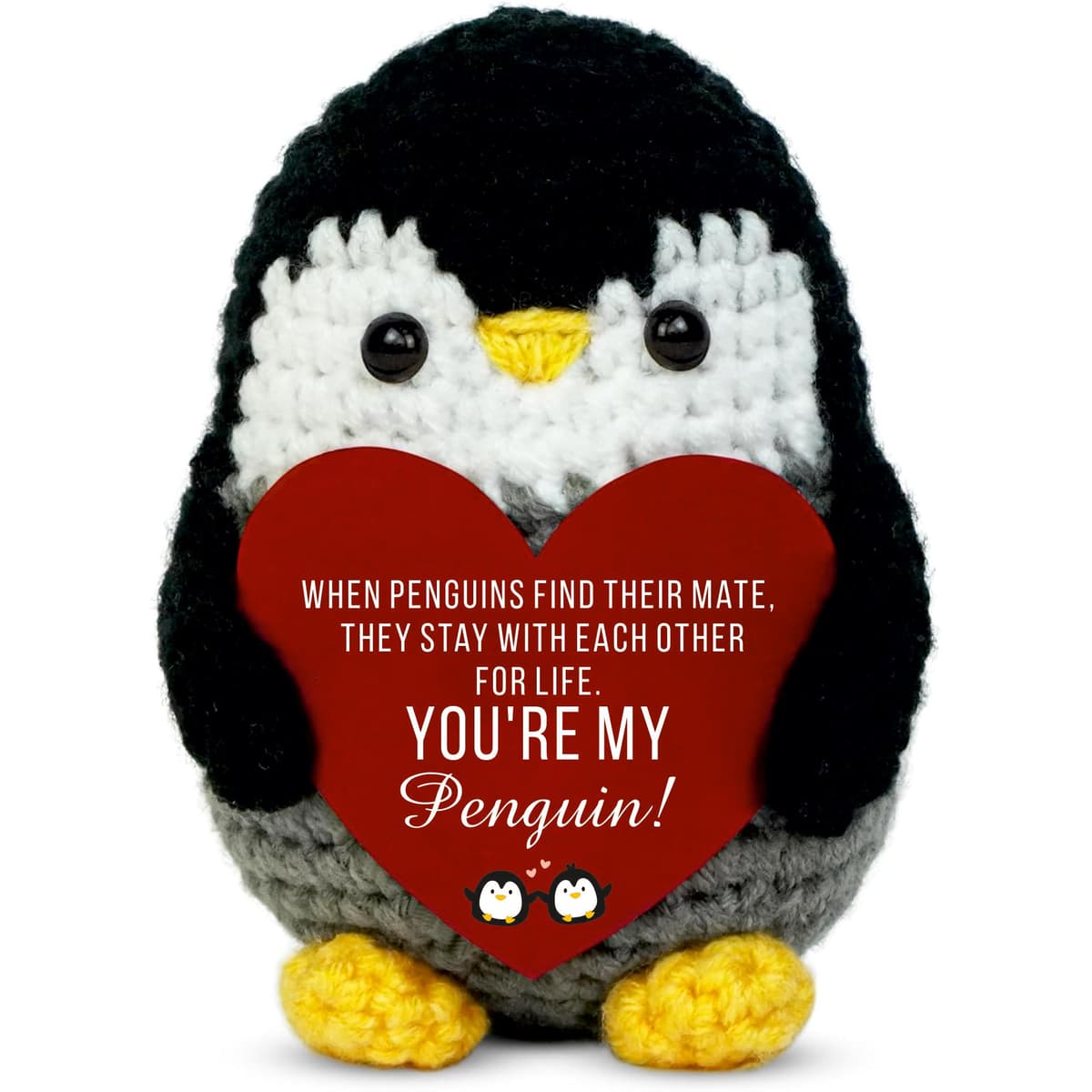 Crochet Alien Plush with Love Message – “You’re the Best Thing I’ve Ever Found on Earth” – Handmade Valentine’s Day Gift for Girlfriend, Boyfriend, Wife or Husband – Cute — view 37