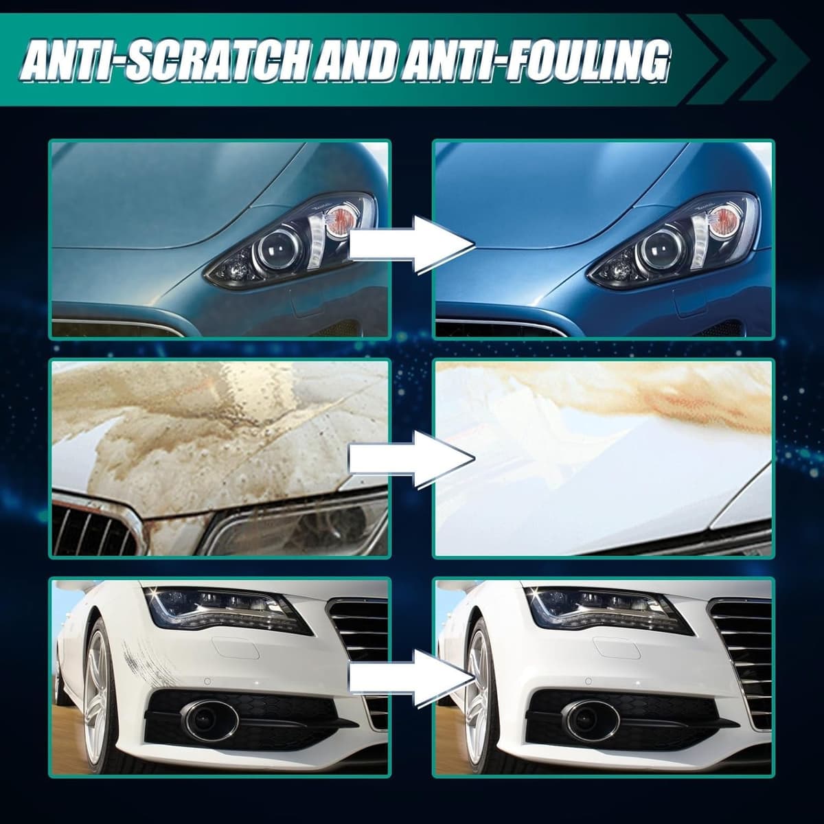Nurafix Nano Car Scratch Removal Spray, Nurafix Car Scratch Repair Spray, Scratch Remover Kit for Cars, Nano Car Polish Spray Nanotech for Deep Scratch and Swirl Mark Removal (1PC) — view 5
