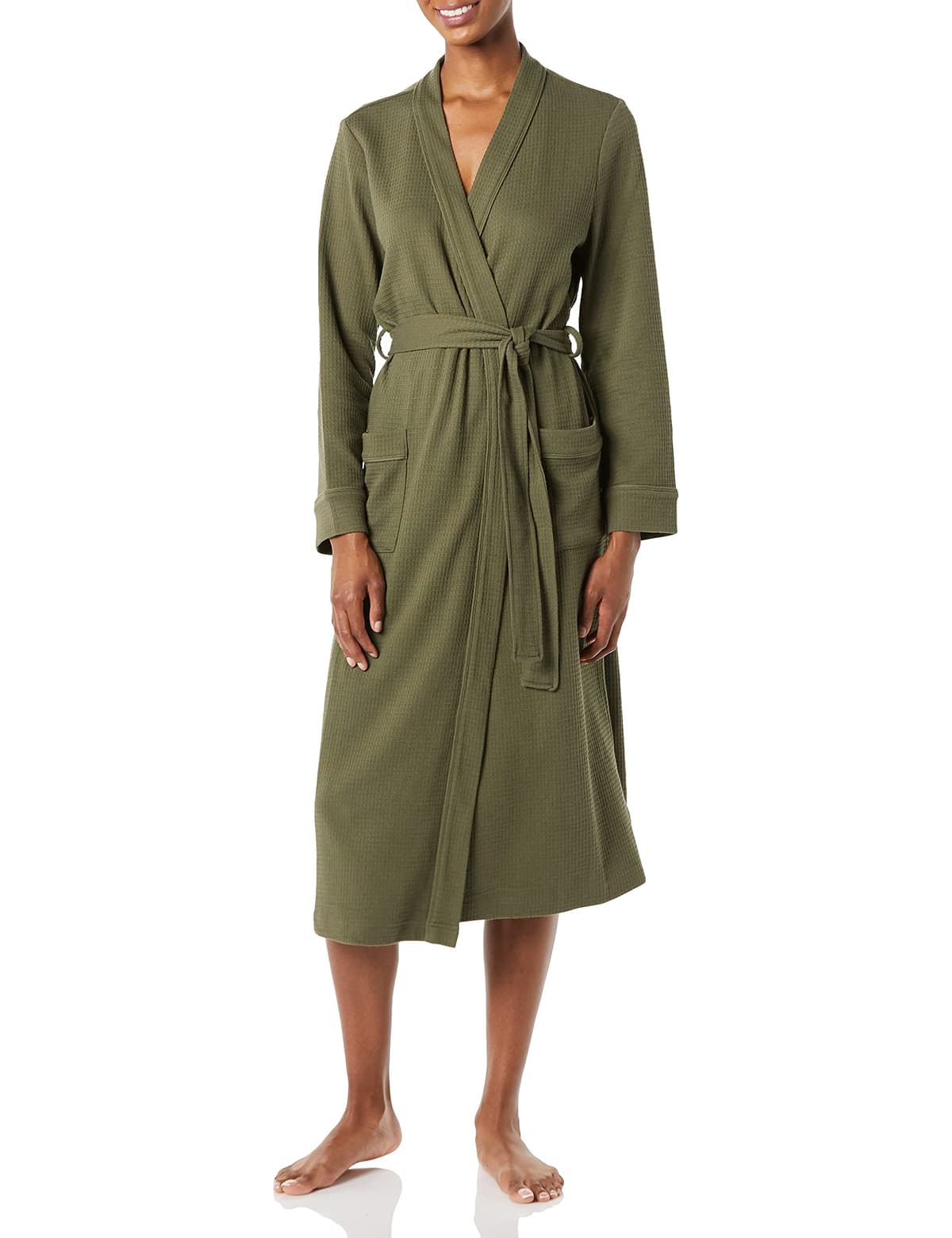 Amazon Essentials Women's Lightweight Waffle Full-Length Robe (Available in Plus Size) — view 12