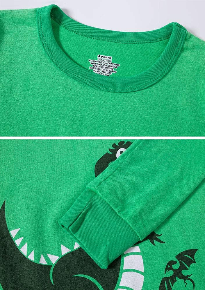 TEDD Boys Pyjamas Dinosaur Nightwear Cotton Toddler Clothes Kids Sleepwear Long Sleeve Christmas Pjs Sets 2 Piece Outfit Xmas Gift 1-12 Years — view 4