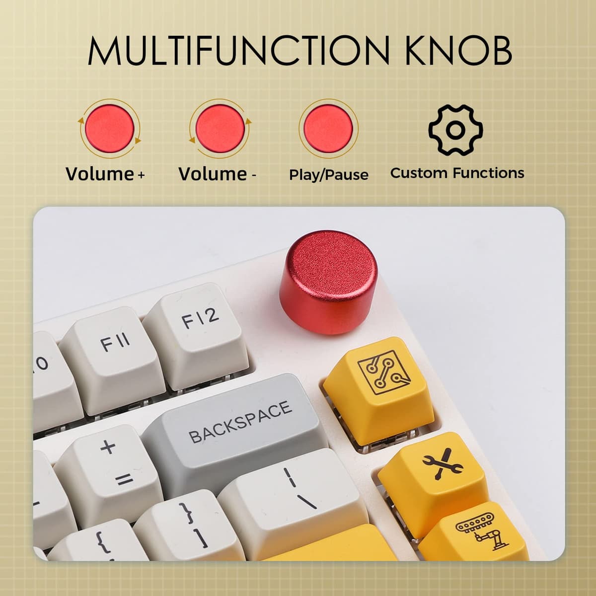 EPOMAKER TH80 Pro Teclado Mecánico Inalámbrico/Bluetooth/USB-C, con Iluminación RGB, Hot Swap, Teclas Multimedia, y Compatible con PC/Mac/PS4/PS5/Xbox (Theory TH80 Pro, Epomaker Flamingo Switch) — view 3