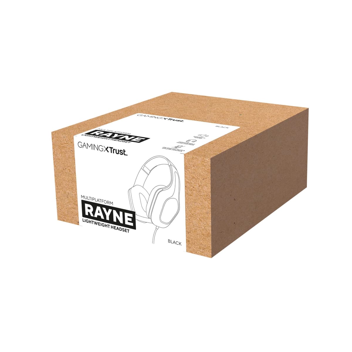 418 Rayne Lightweight Gaming Headset for PC Xbox PS4 PS5 Switch Mobile, 50mm Drivers, 3.5mm Connection, Foldable Microphone, 2m Over-Ear Wired Headphones, Black — view 16